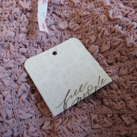 FREE PEOPLE Kalina Midi Dress in Dusty Himalayan Smocked Cottagecore Summer NWT - Picture 16 of 16